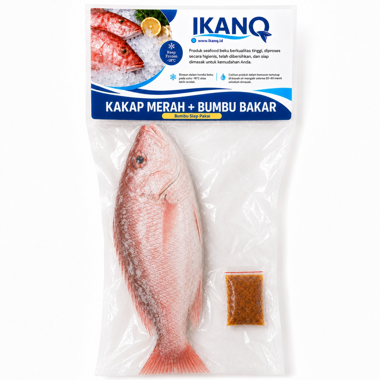 Kakap Merah B + Bumbu Bakar
