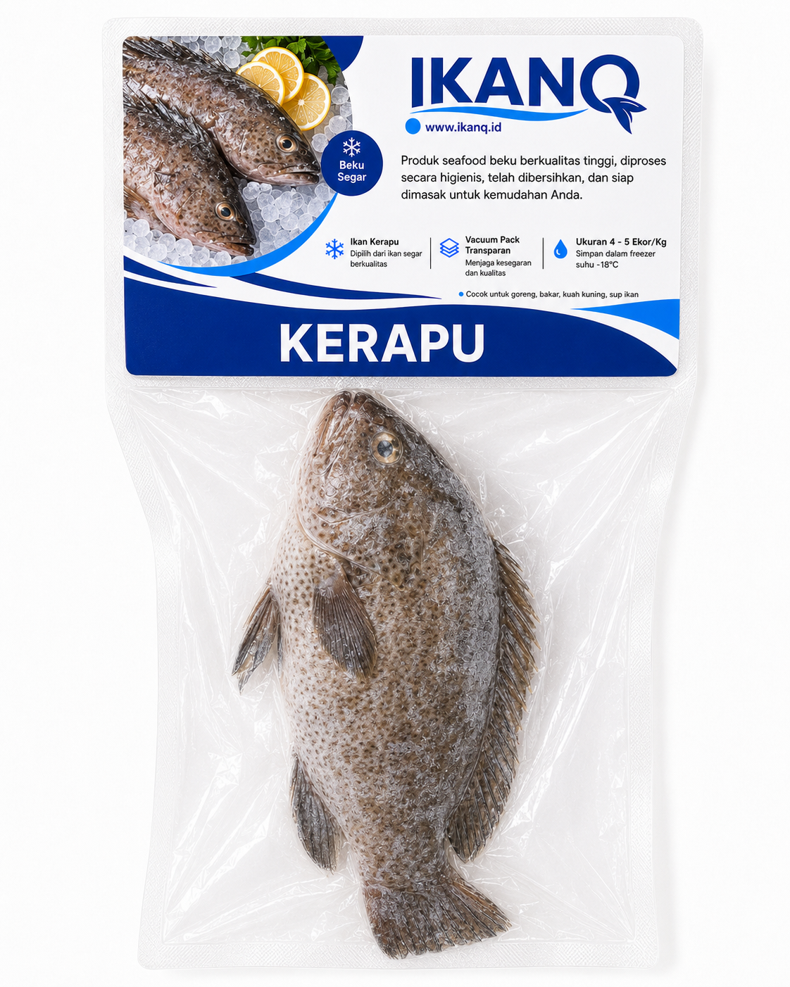 Kerapu 1 Pack isi 3 - 4 Ekor